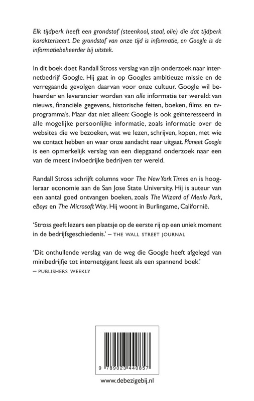 Planeet Google achterkant