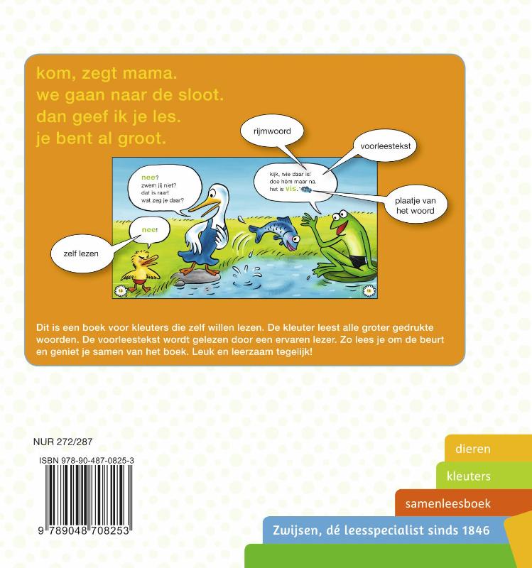 Nee, nee, nee! / Kleuters samenleesboek achterkant