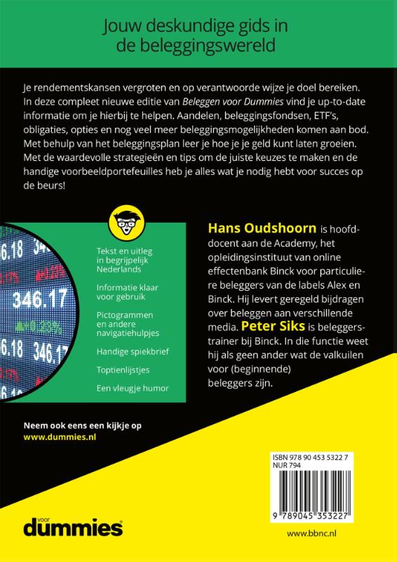 Beleggen voor Dummies / Voor Dummies achterkant