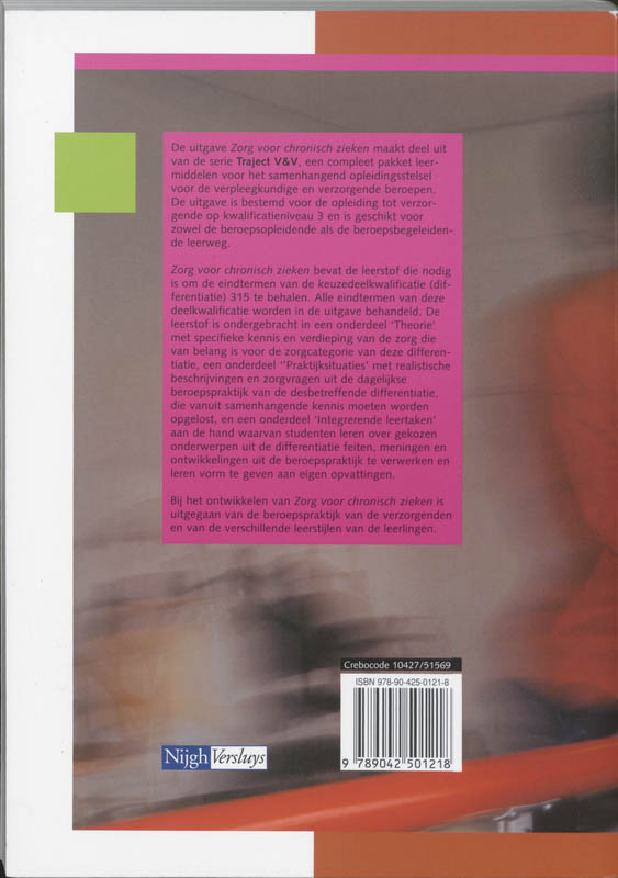 Zorg voor chronisch zieken / 315 / Leerboek / Traject V&V achterkant