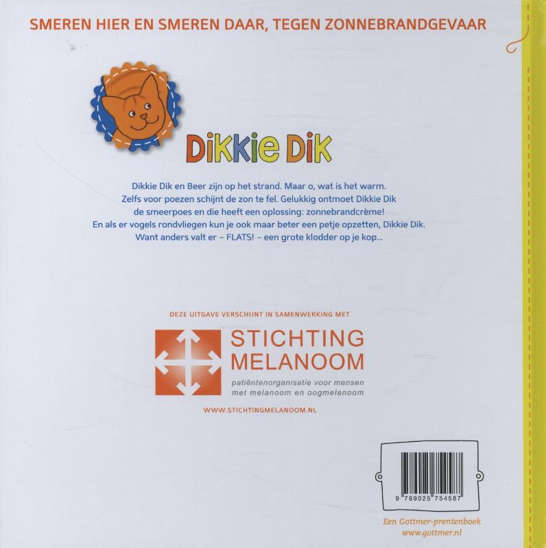 Dikkie Dik en de smeerpoes / Dikkie Dik achterkant