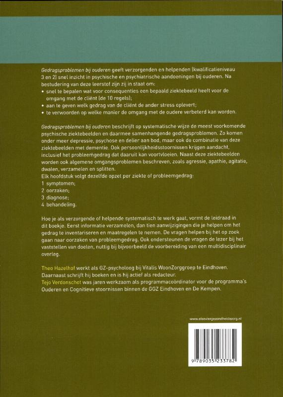 Gedragsproblemen bij ouderen achterkant