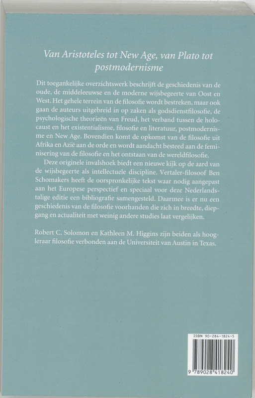 Andere Geschiedenis Van De Filosofie achterkant