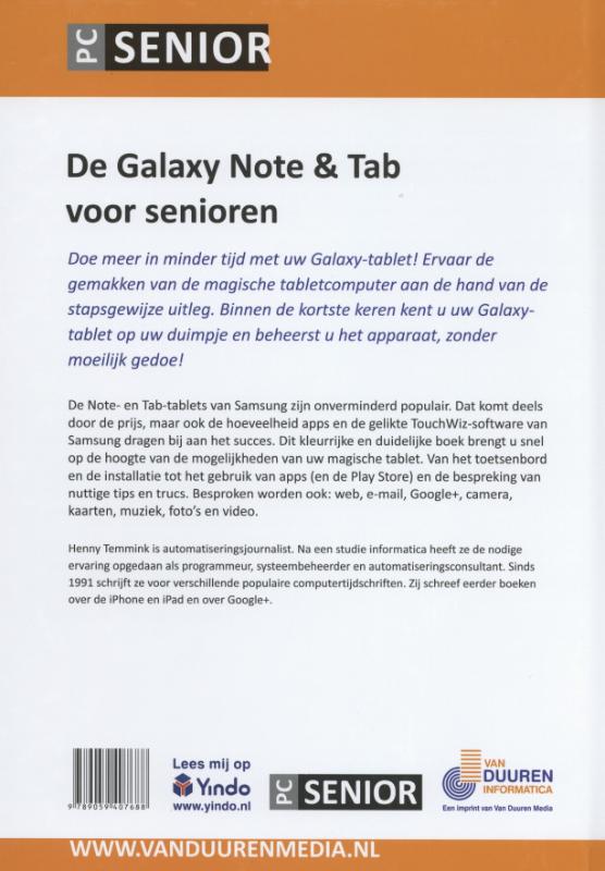 PCSenior - Samsung Galaxy Note en Tab Voor senioren achterkant