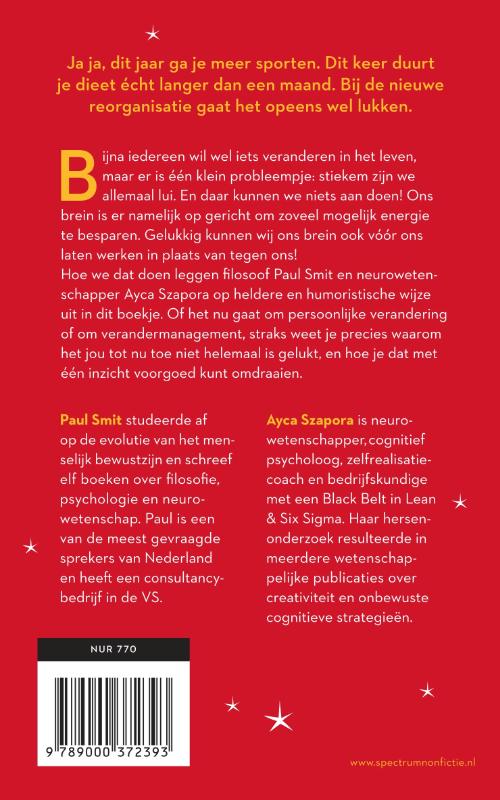 Veranderen voor luie mensen achterkant