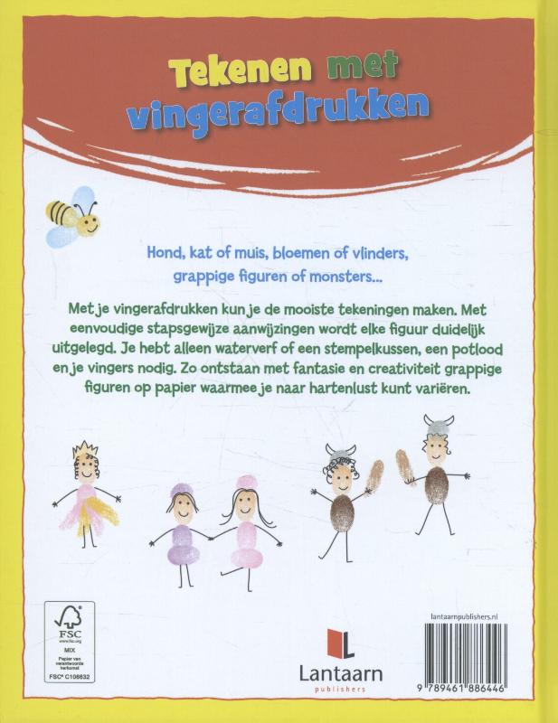 Tekenen met vingerafdrukken achterkant