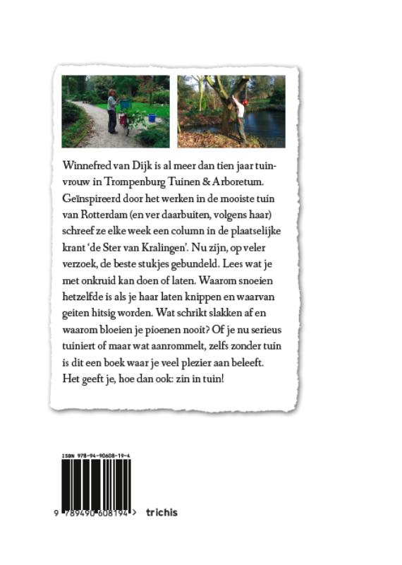 Zin in tuin achterkant