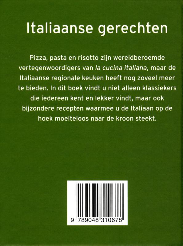 Italiaanse gerechten / Mini kookboekjes achterkant