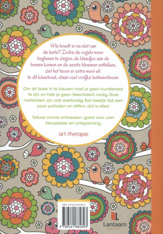 Art-therapie - Kleurrijke lente achterkant