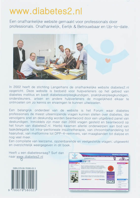 75 meest gestelde vragen over diabetes mellitus achterkant