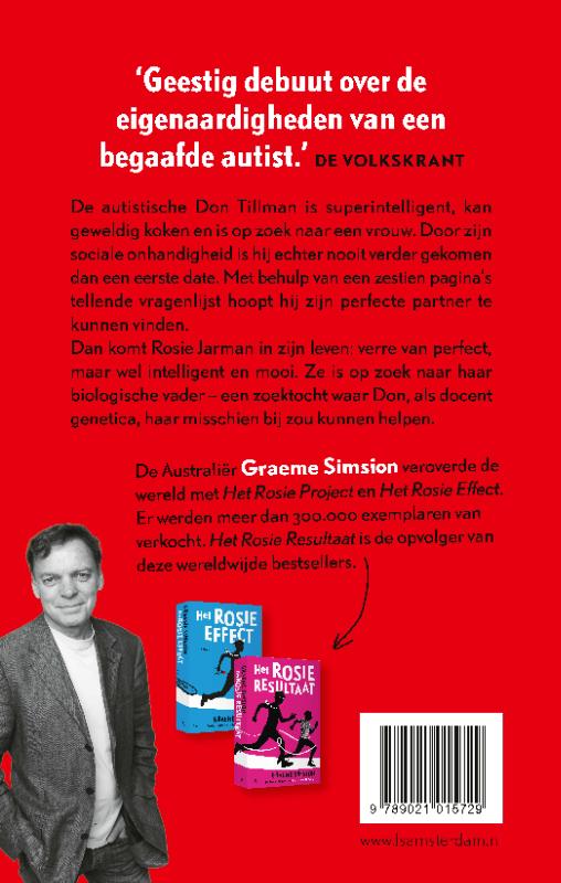 Het Rosie project   achterkant