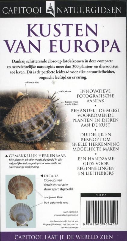 Kusten van Europa / Capitool natuurgidsen achterkant