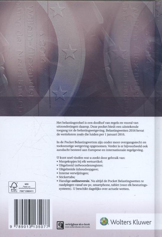 Belastingwetten 2016 achterkant