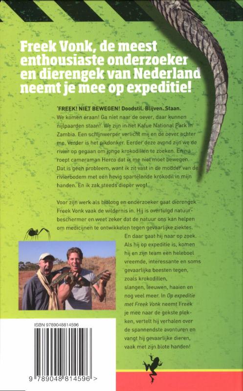 Op expeditie met Freek Vonk / National Geographic junior achterkant
