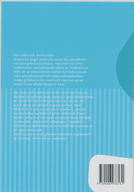 Een onderzoek voorbereiden achterkant