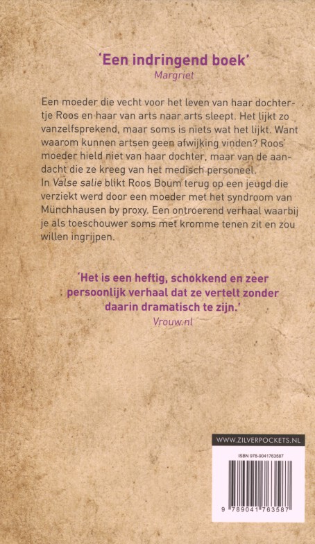 Valse salie / Rainbow Zilver achterkant