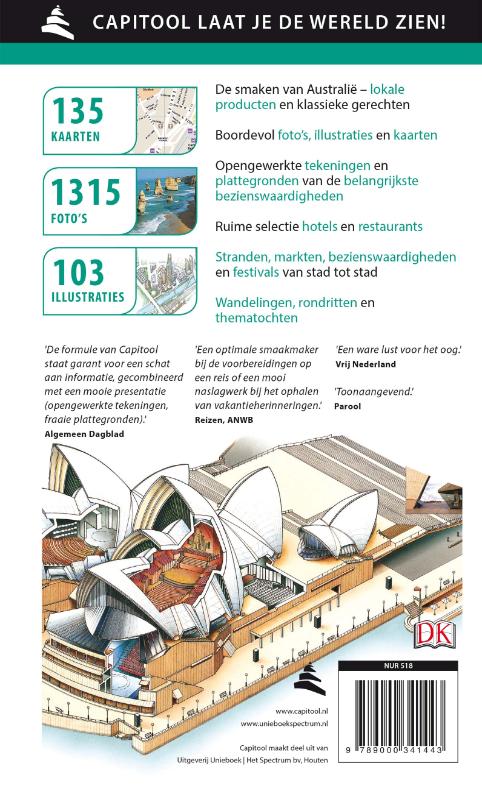 Australië / Capitool reisgidsen achterkant