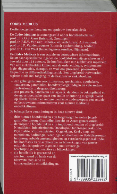 Codex Medicus achterkant