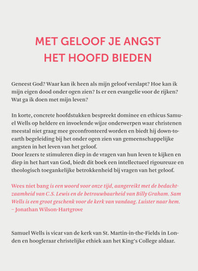 Wees niet bang achterkant