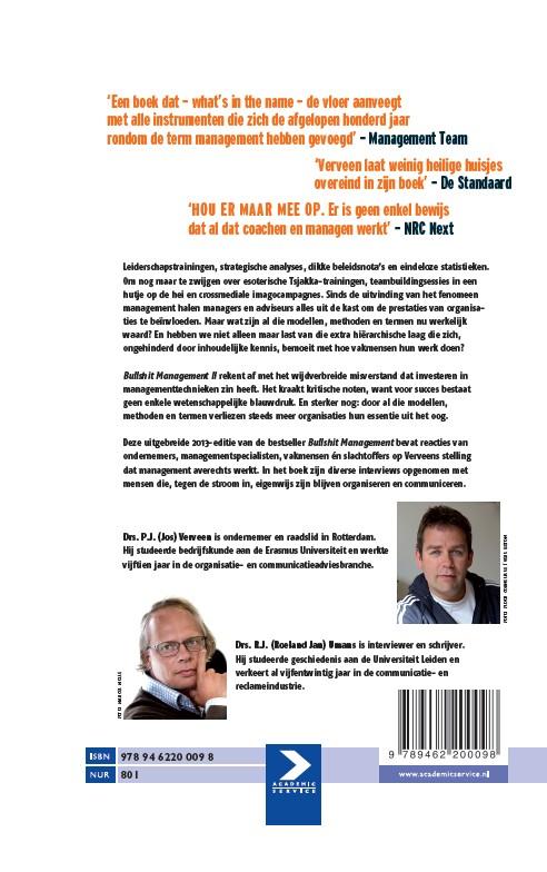 Bullshitmanagement 2 achterkant