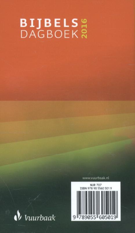 Bijbels dagboek 2016 (standaard) achterkant