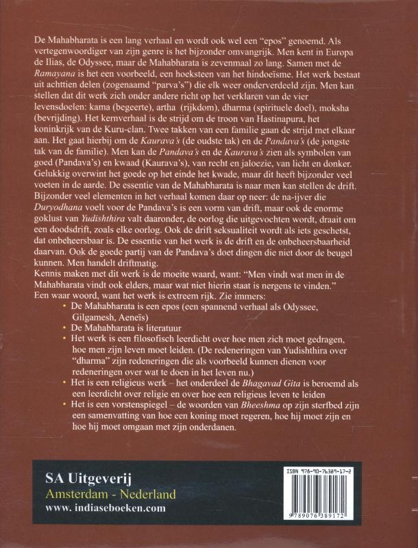Mahabharata achterkant