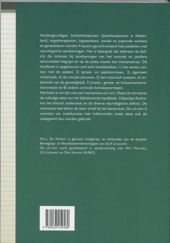 Neurologische Aandoeningen + CD-ROM achterkant