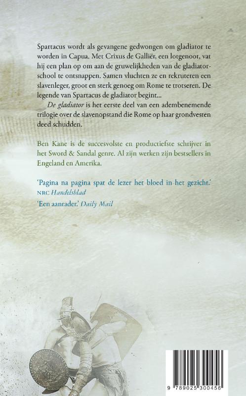 Spartacus De gladiato achterkant