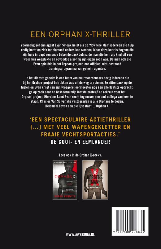 De rekruut / Orphan X / 3 achterkant