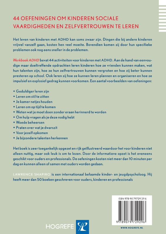 Werkboek ADHD achterkant