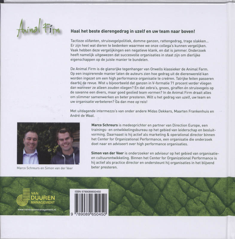 Animal Firm achterkant