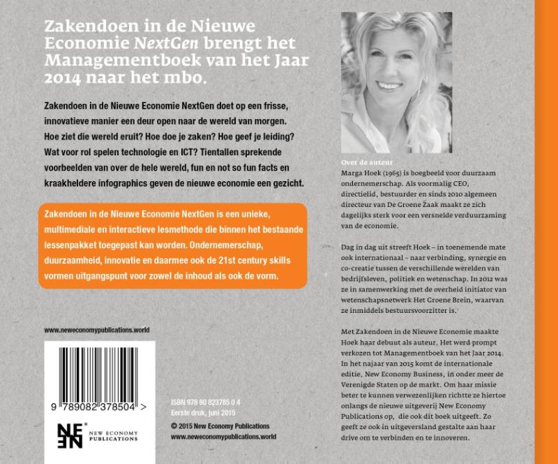 Zakendoen in de nieuwe economie NextGen achterkant