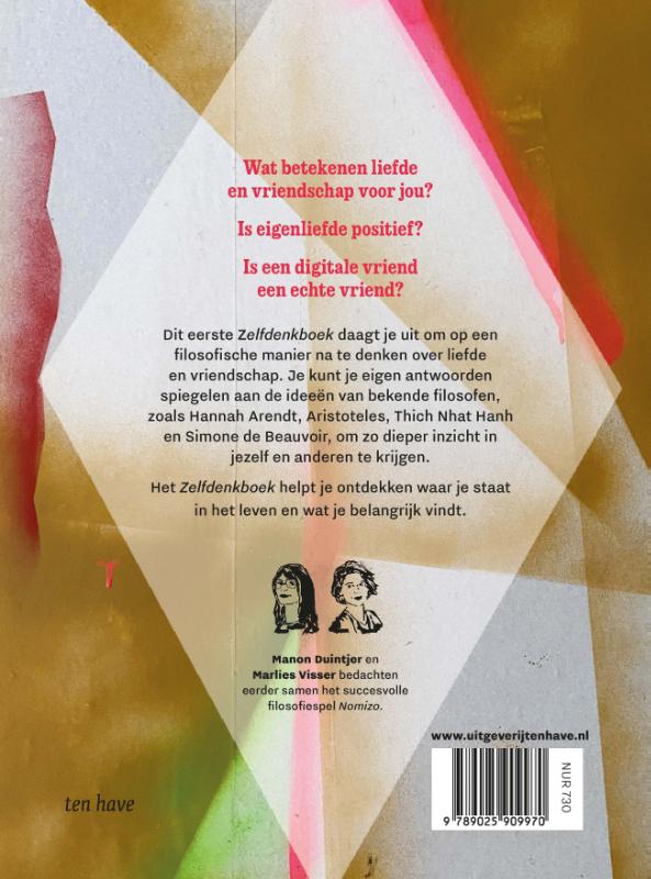 Zelfdenkboek achterkant