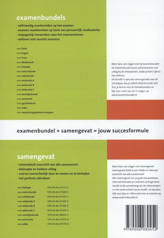 Samengevat vwo Aardrijkskunde achterkant