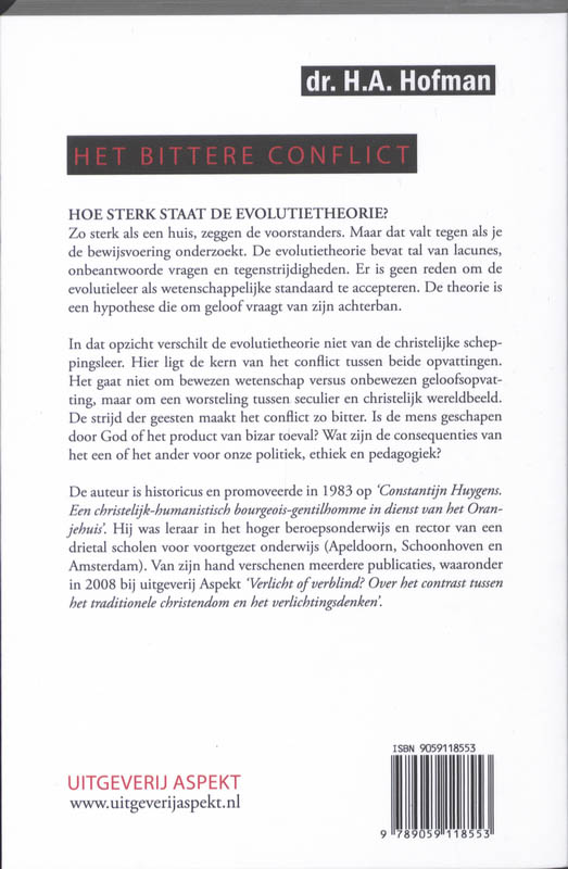 Het bittere conflict achterkant