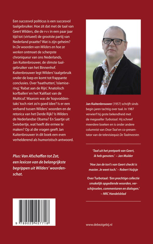 De woorden van Wilders en hoe ze werken achterkant