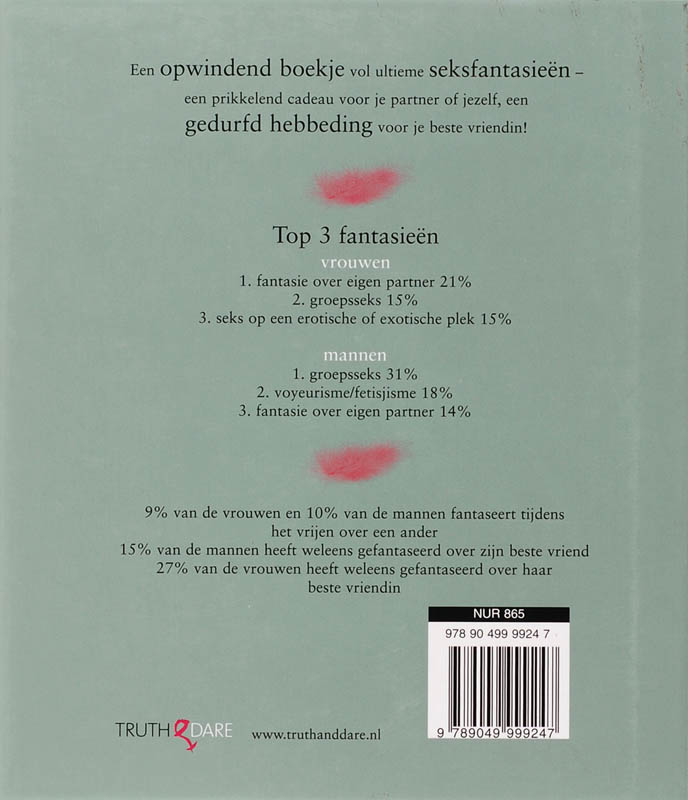Het Seksfantasieen Boekje achterkant