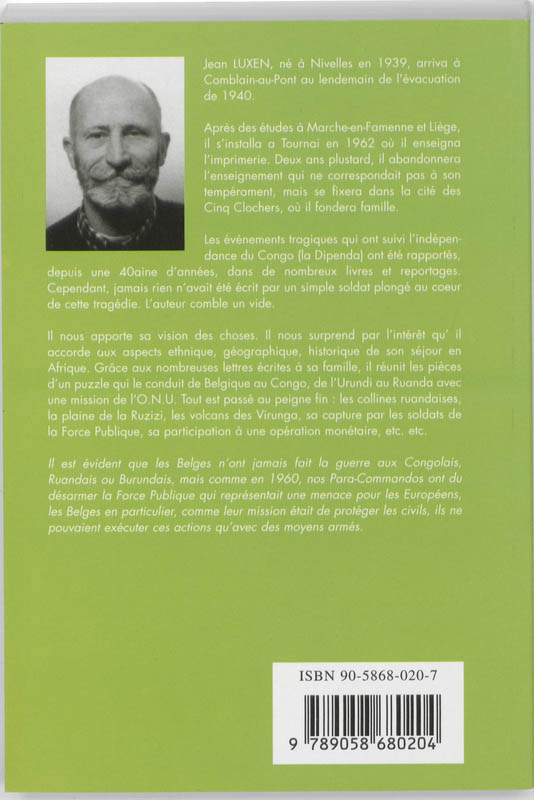 Memoires: Des Belges En Guerre- Dipenda 1960 achterkant