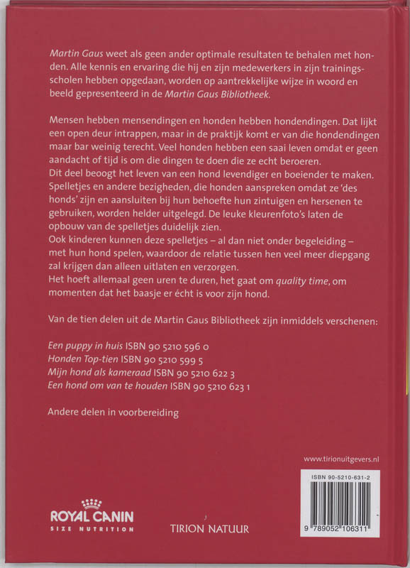 Spelen Met Je Hond achterkant