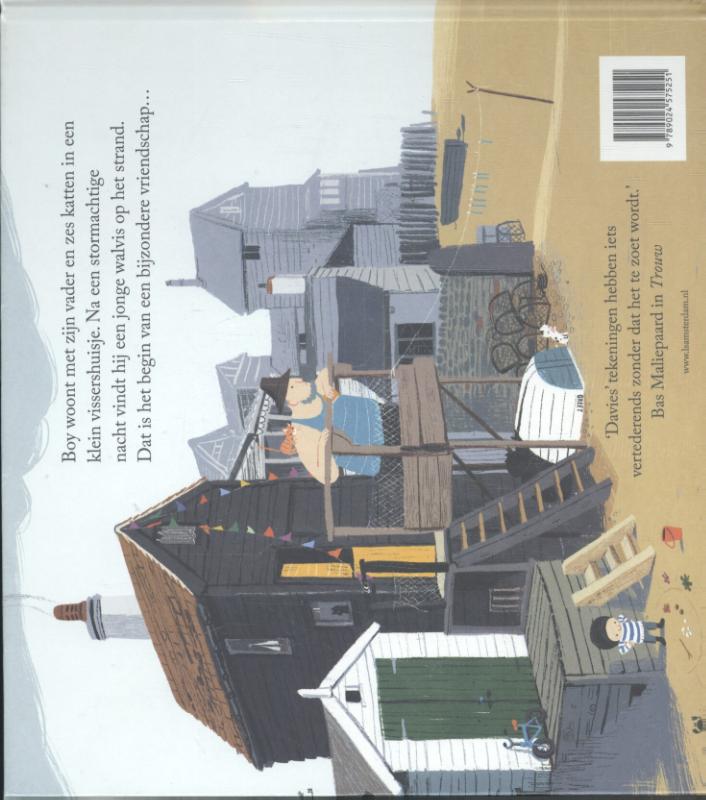 De kleine walvis achterkant