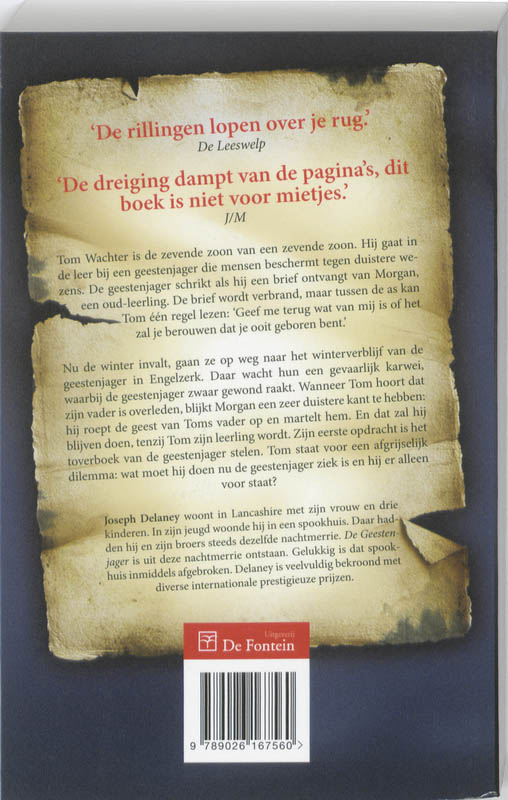 Het geheim / De Geestenjager / 3 achterkant