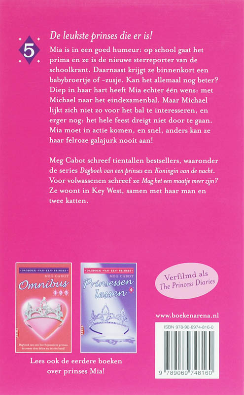 Prinsessen Houden Van Roze achterkant