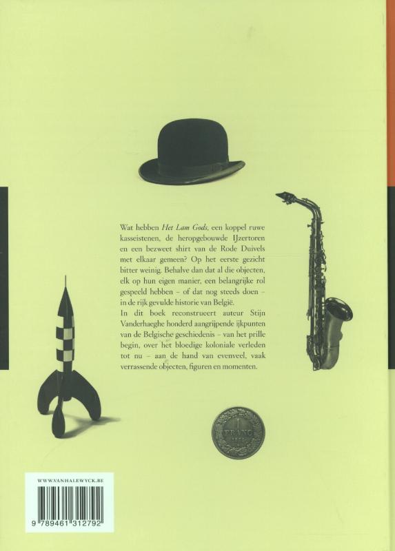 De geschiedenis van Belgie in 100 objecten, figuren en momenten achterkant