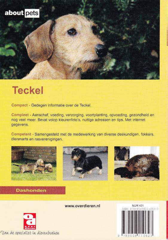De Teckel / Over Dieren achterkant
