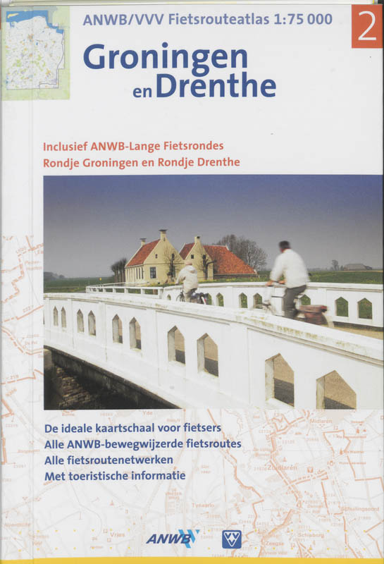 Groningen en Drenthe / ANWB fietsrouteatlas