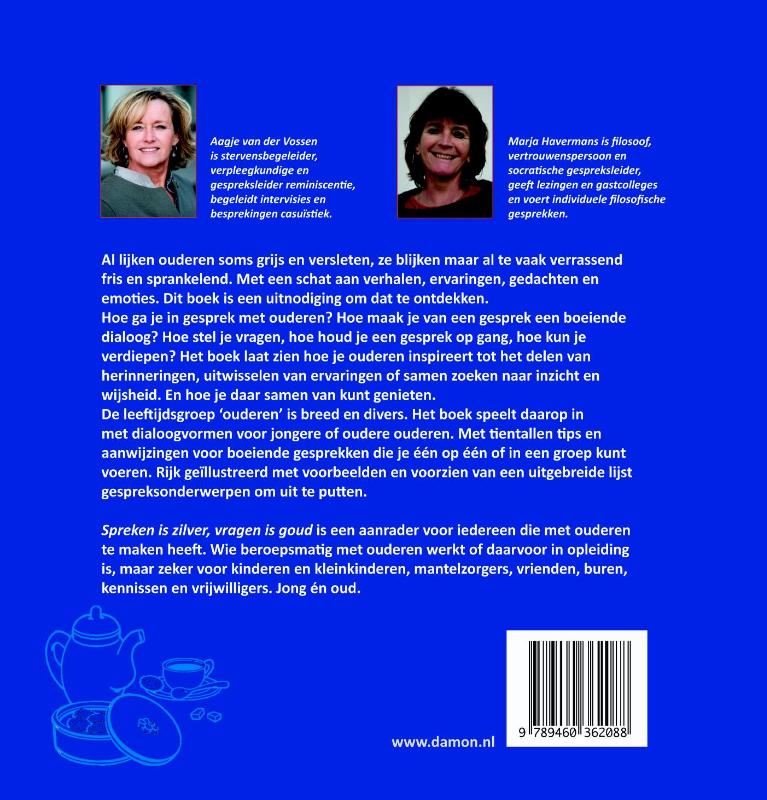 Spreken is zilver, vragen is goud achterkant