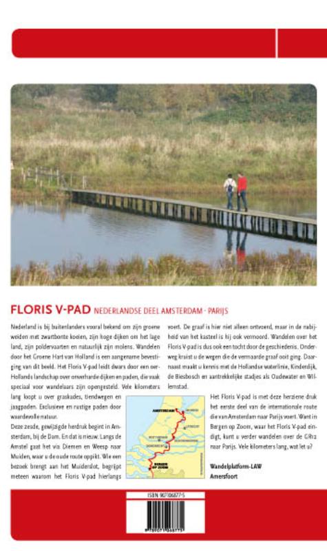 Lange-Afstand-Wandelpad 1-3 -   Floris V-pad achterkant