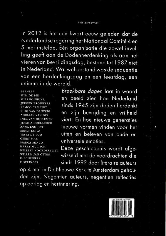 Breekbare dagen achterkant