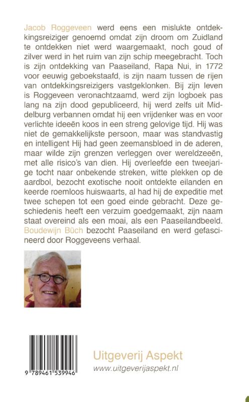 Jacob Roggeveen, Boudewijn Büch en de ontdekking van Paaseiland achterkant