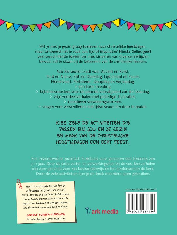 Vier het samen achterkant